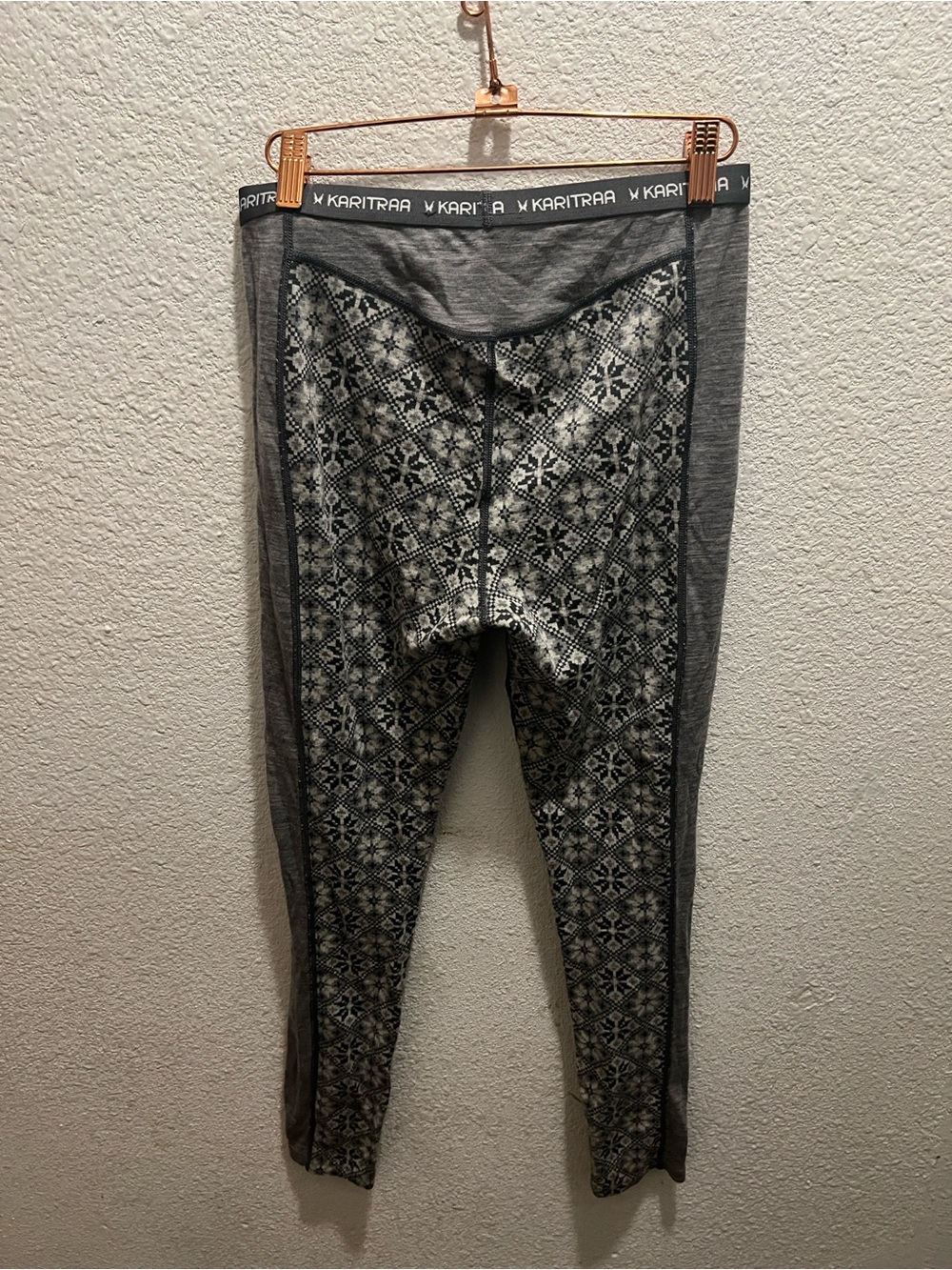 Kari Traa Grey & Light Gray Nordic Panel Leggings - Picture 4 of 5